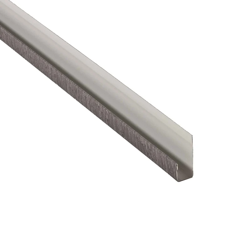 Moulure en "J" de 1/2" x 10', loup gris 2 tons