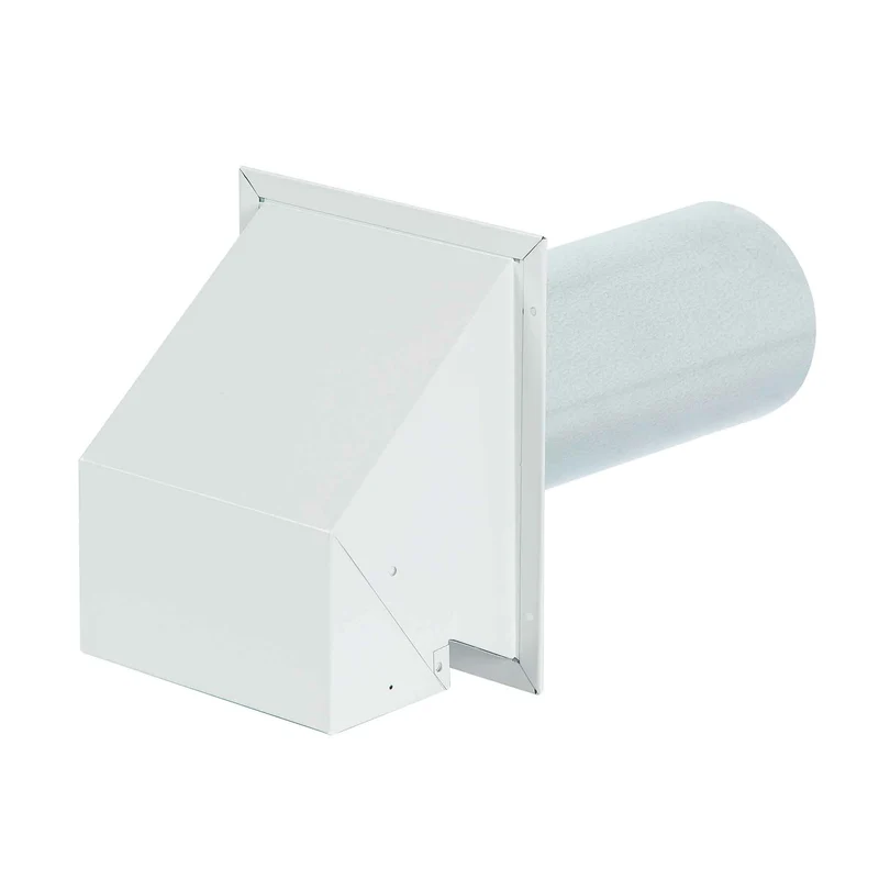 Évent d'évacuation et d'entrée d'air mural robuste R2 peint en blanc, 5"