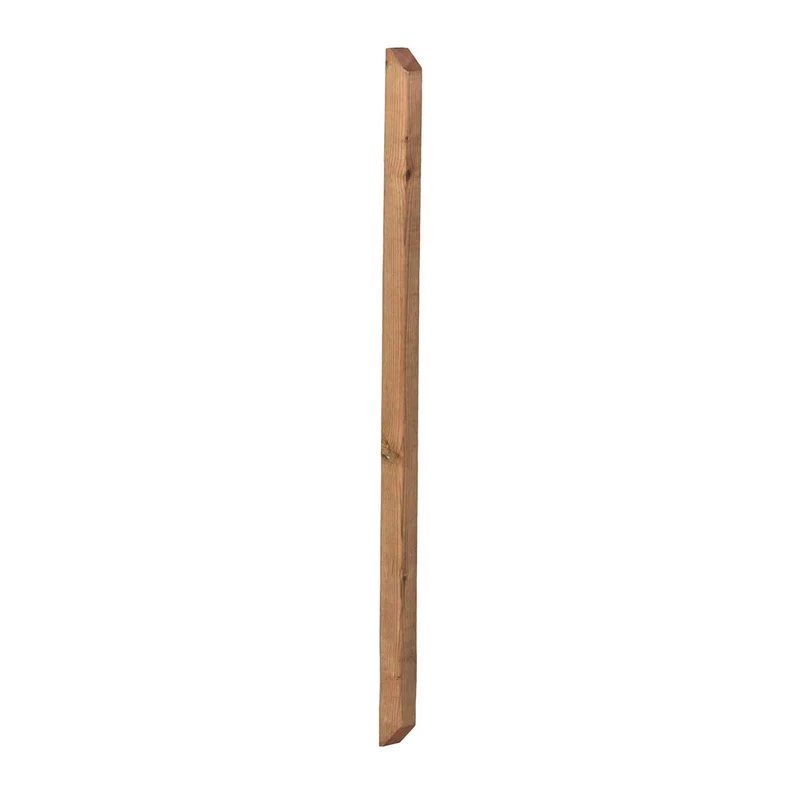 Barreau en bois traité brun biseauté aux 2 extrémités, 1-7/16'' x 1-7/16'' x 42"