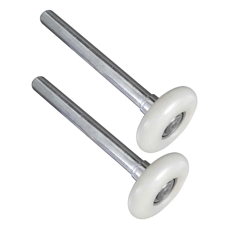 Roulettes en acier et en nylon de qualité supérieure de 2" pour porte de garage, 2 unités