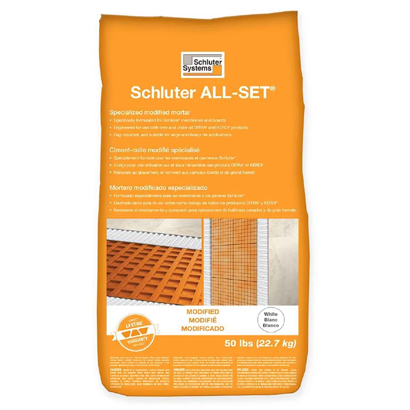 Ciment-colle modifié spécialisé blanc All-Set, 22,7 kg