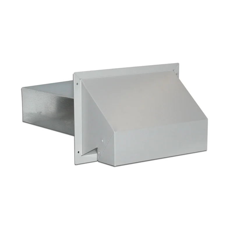 Évent d'évacuation R2 pour hotte de cuisine peint en blanc, 3-1/4"x10"