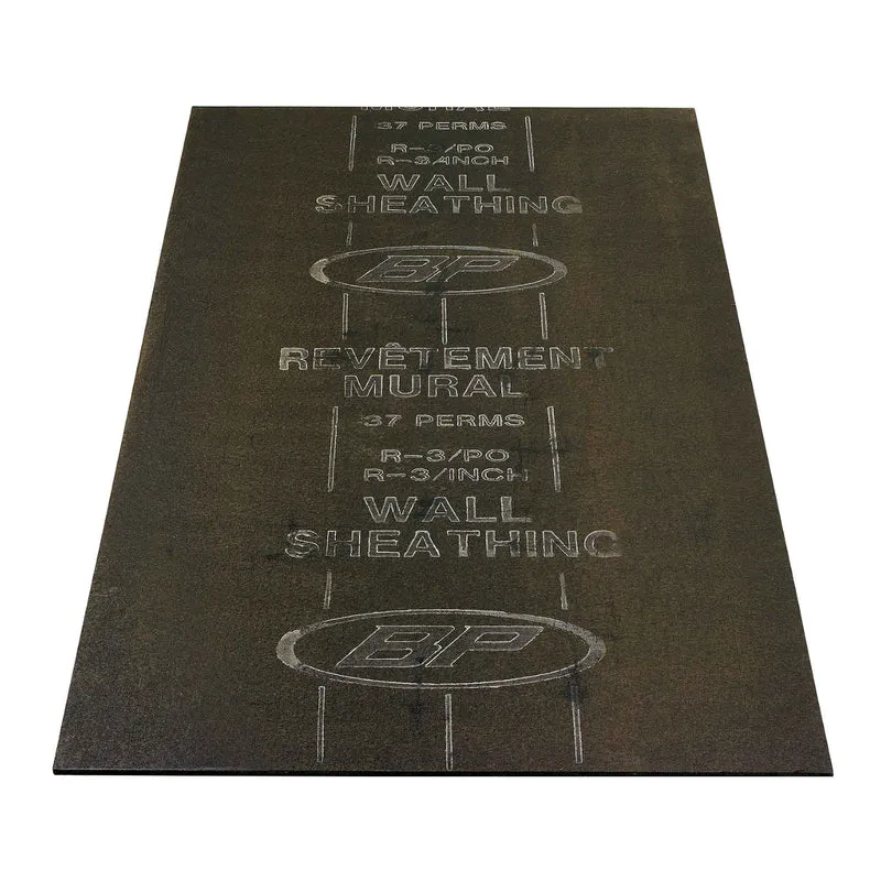 Panneau isolant rigide BP de type 2 en fibre de bois noir, 48" x 108" x 7/16"