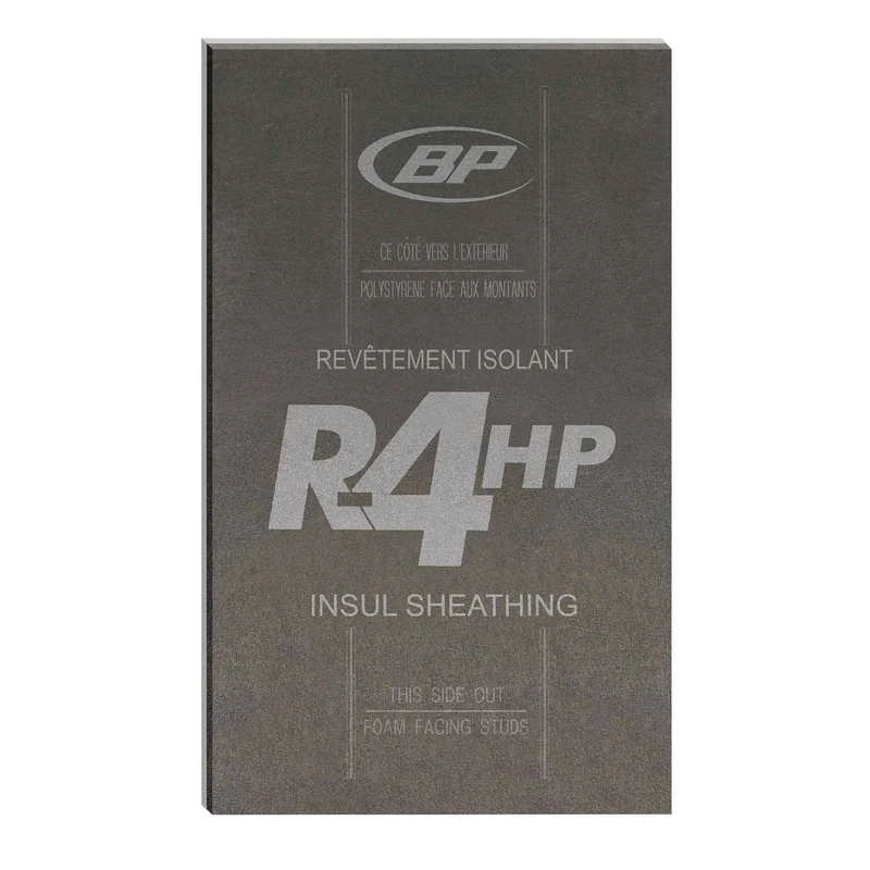 Panneau isolant Insul-Sheating R-4 HP en fibre de bois, 1-1/8" x 48'' x 110"