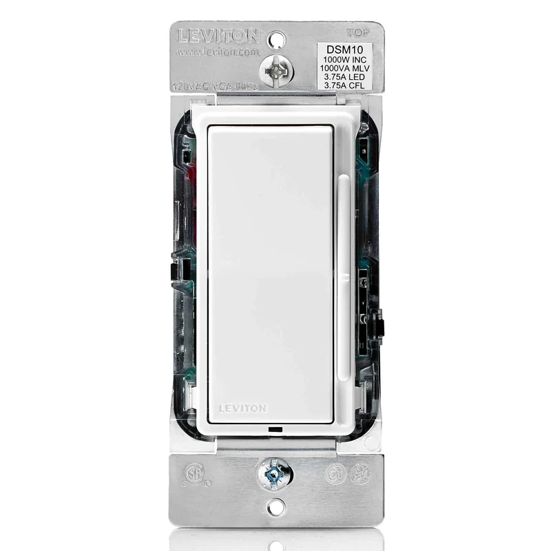 Gradateur Decora Universel de 1 000 W unipolaire ou à 3-voies, blanc