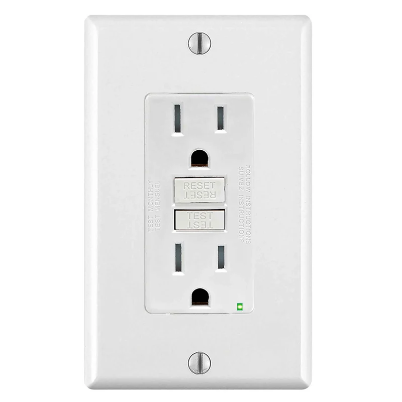 Prise Decora DDFT de 15 A / 125 V, blanc
