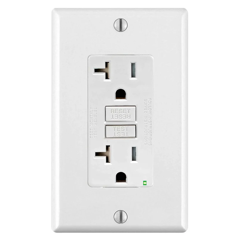 Prise Decora DDFT de 20 A / 125 V, blanc