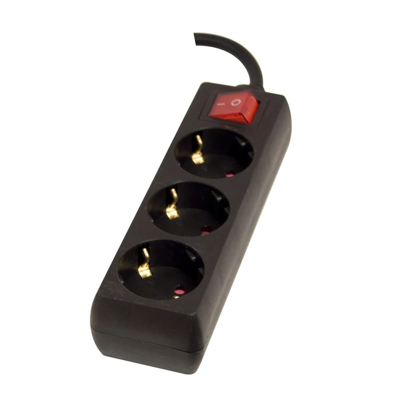 Power strip with switch 3 x 16 A - 1.5 m - Black (SCH)