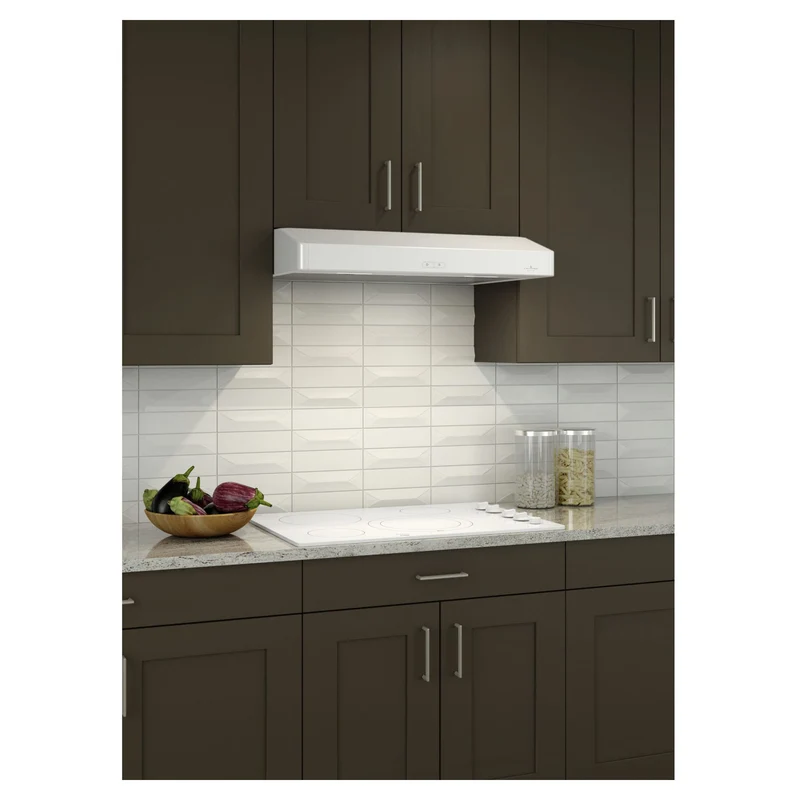 Hotte sous-armoire Venmar Bistro de 30" avec puissance maximale de 450 pi³ / min, 1,5 sone (blanche)
