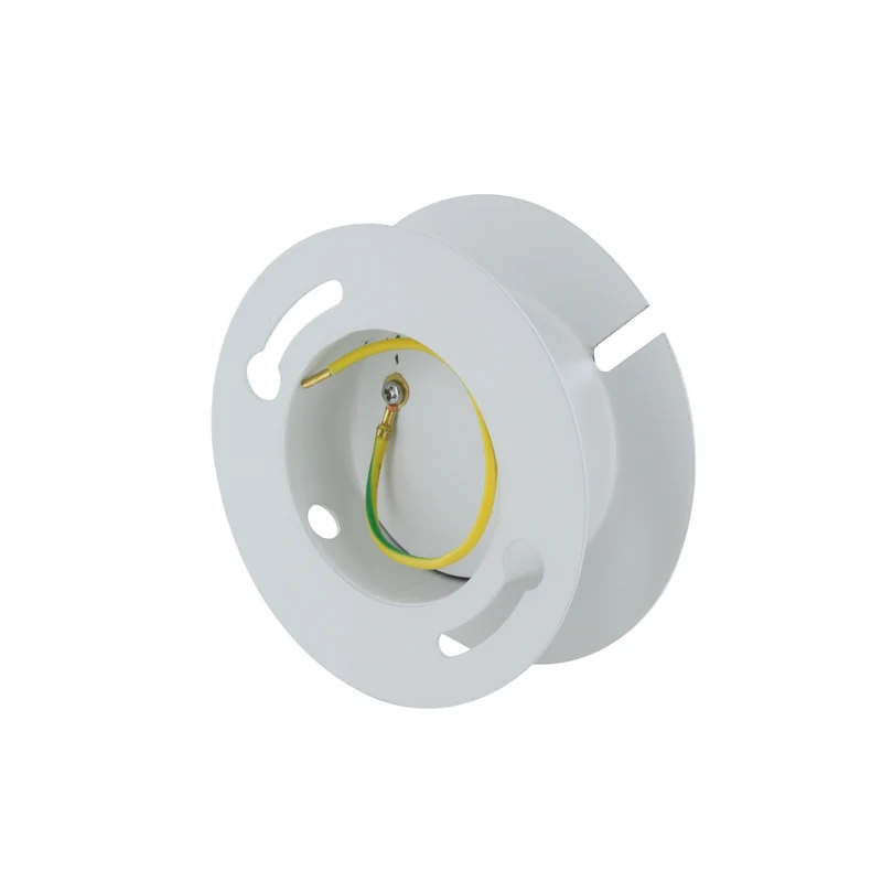 White metal ceiling rose