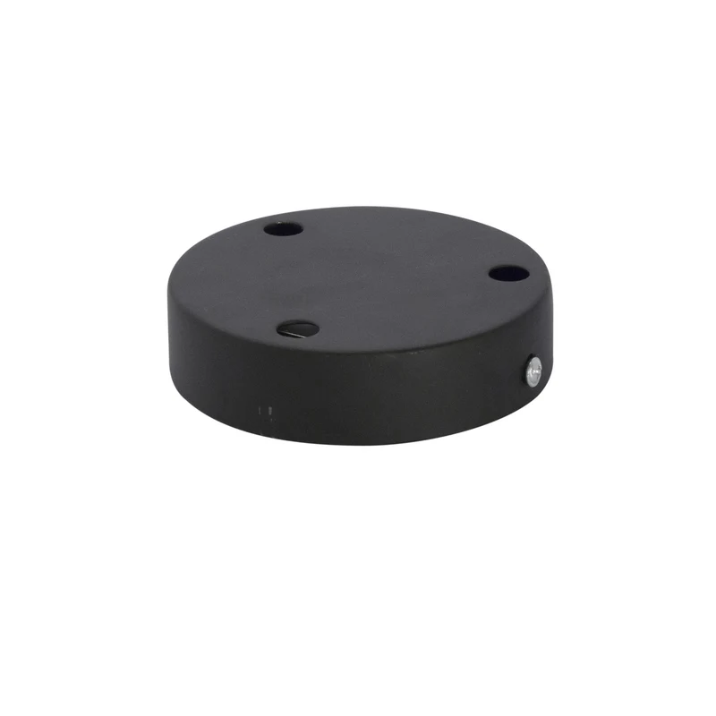 Metal ceiling rose - black
