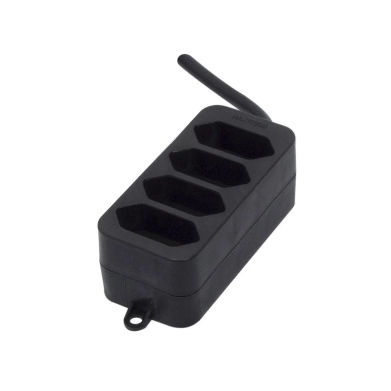 Power strip 4 x 2.5 A - 1.5 m - Black