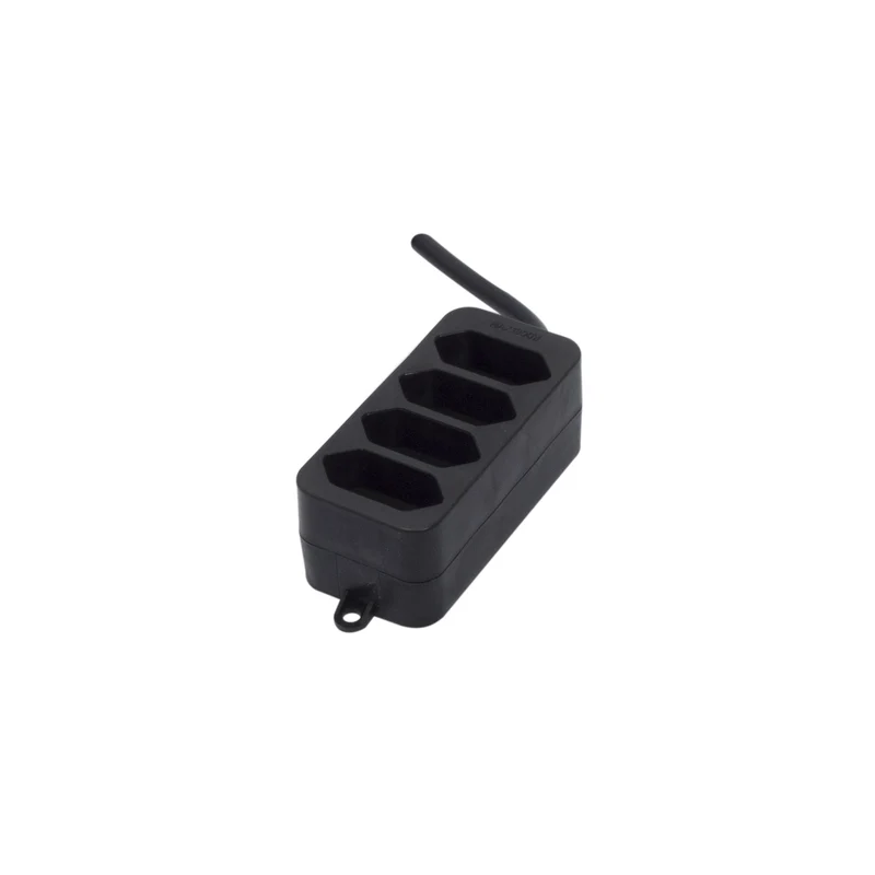 Power strip 4 x 2.5 A - 1.5 m - Black