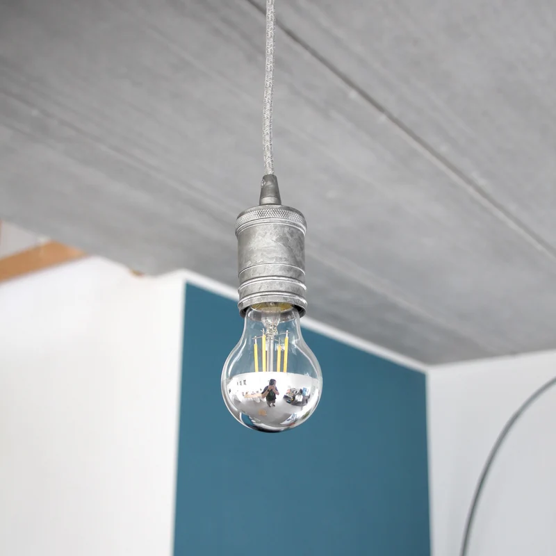 Fabric cable 3 m - two-tone light grey