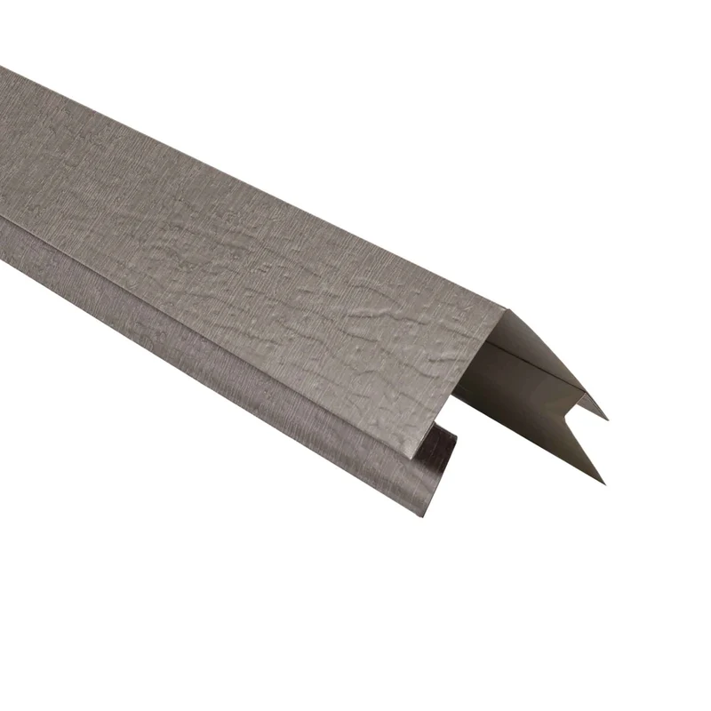 Poteau de coin extérieur de 1/2" x 10', loup gris 2 tons