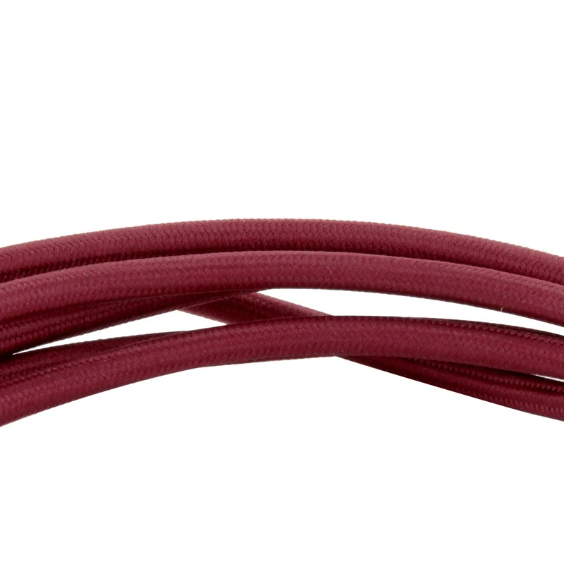 Fabric cable 3 m - brick red