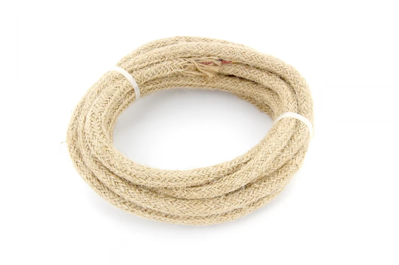 Fabric cable 3 m - linen