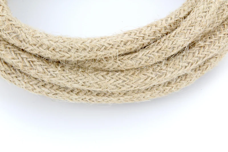 Fabric cable 3 m - linen