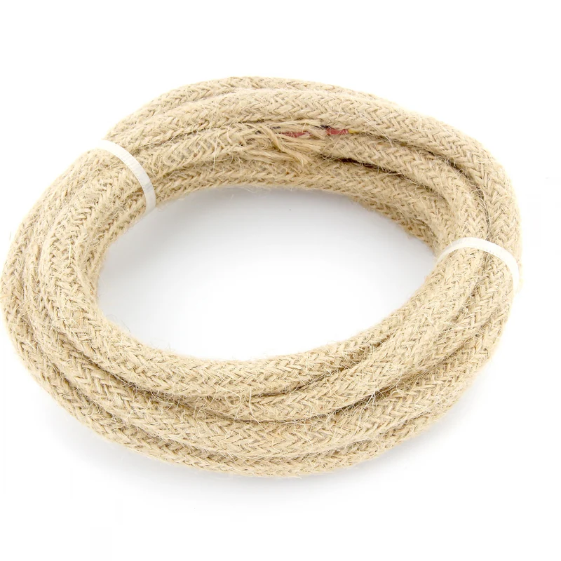 Fabric cable 3 m - linen