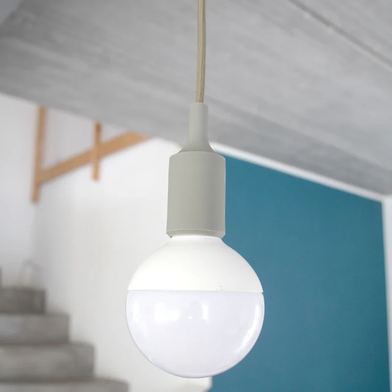 Silicone lamp holder - olive green