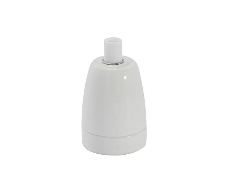 Ceramic lamp holder - White