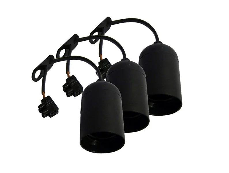 Movable lamp holder - Black (3 pcs)