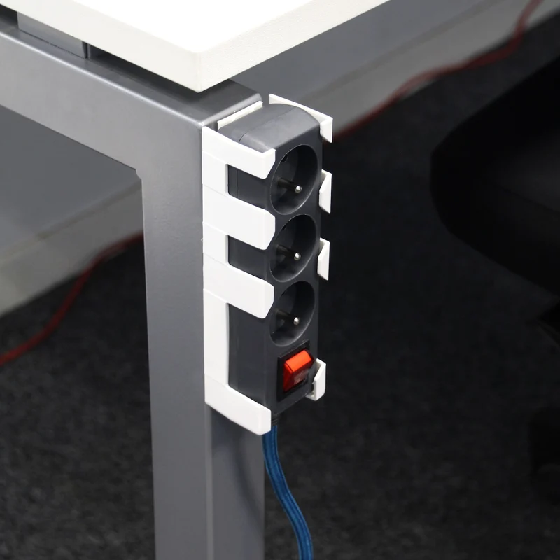 Wall bracket for power strip - White