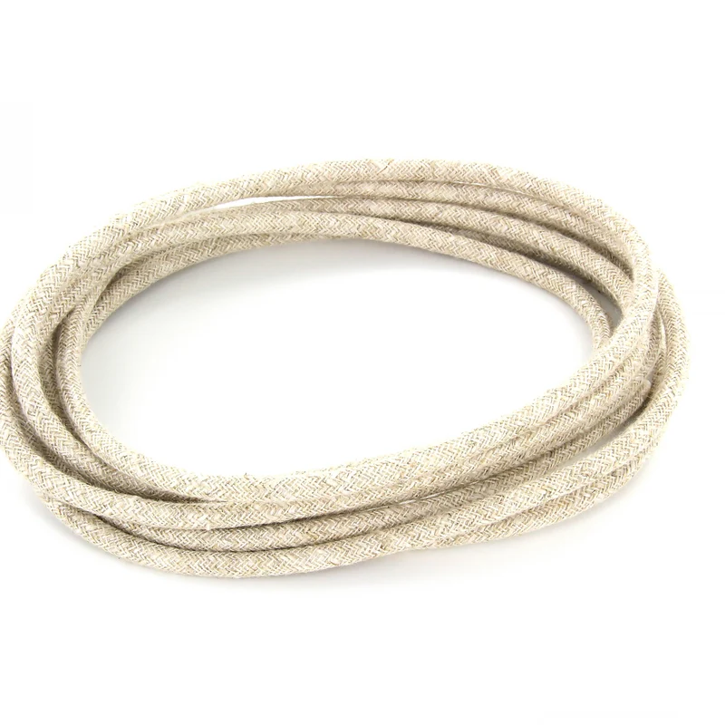 Fabric cable - 3 m - Neutral natural linen