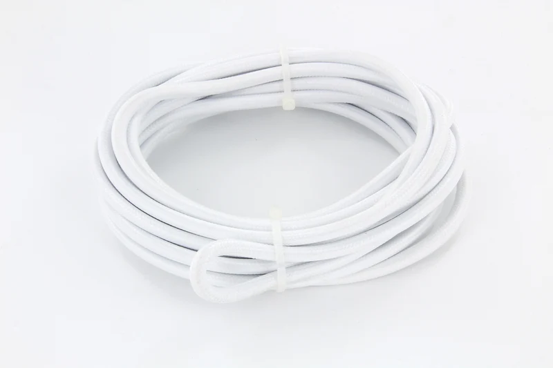 Fabric cable 3 m - White