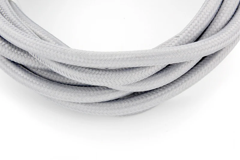 Grey fabric cable 3 m