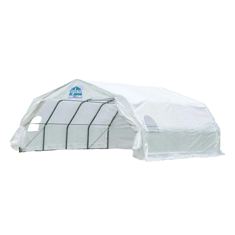 Abri d'auto double largeur, 18' x 20' x 6'-11''