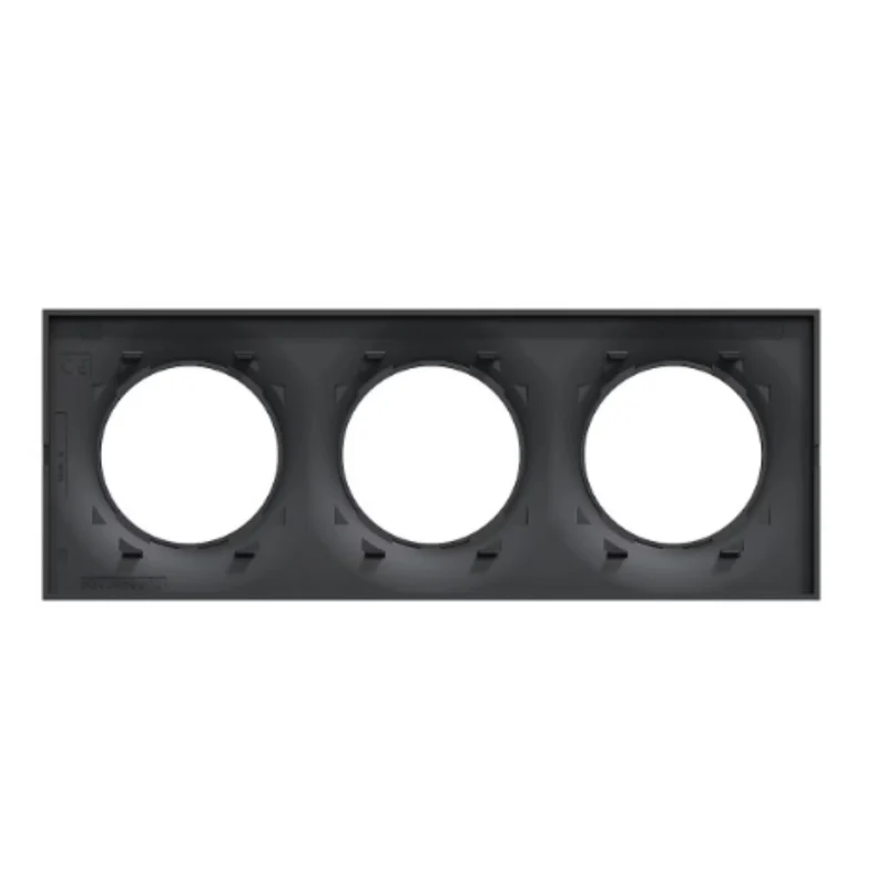 Plaque 3 postes H/V 71 mm - Odace Styl - Schneider