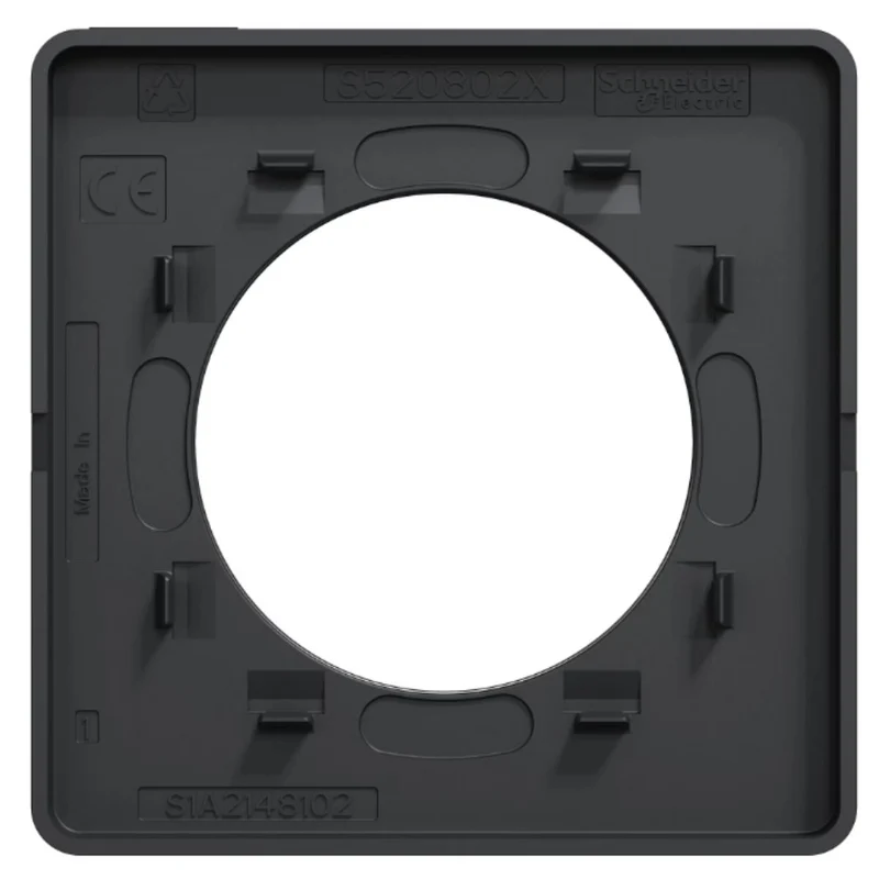 Plaque 1 poste - Odace Touch - Schneider