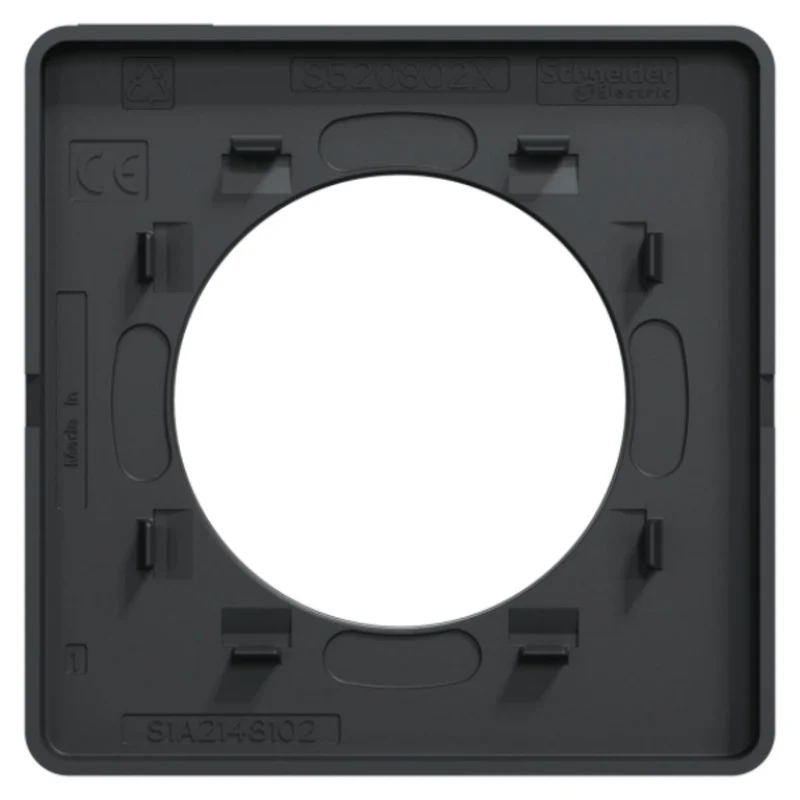 Plaque 1 poste - Odace Touch - Schneider