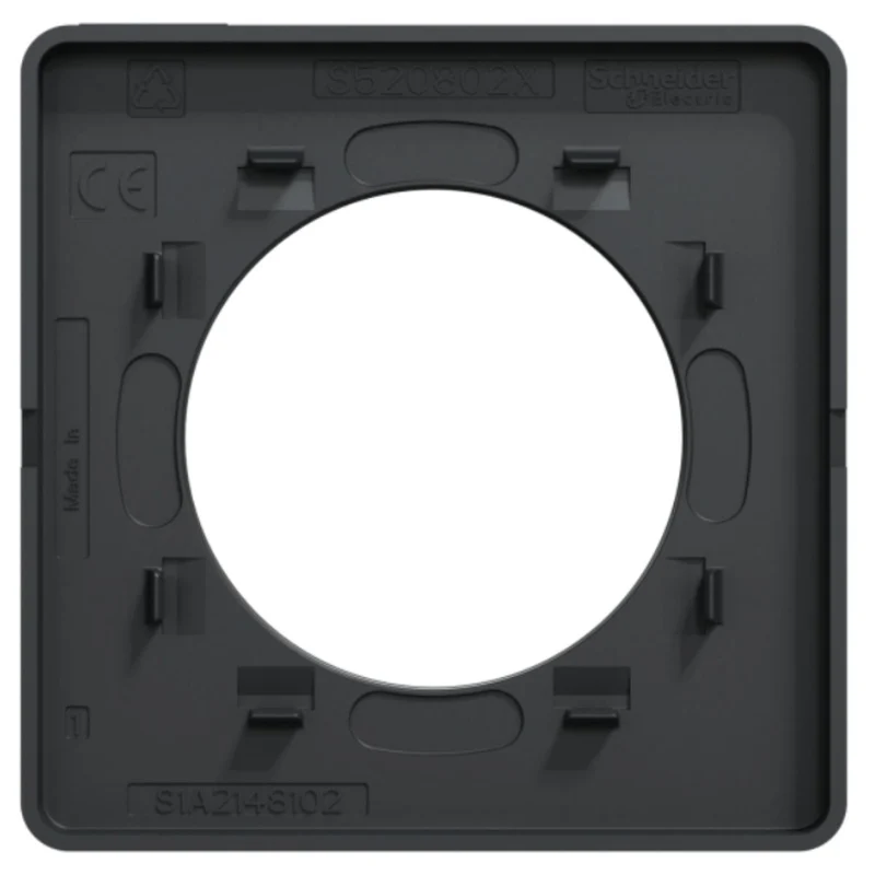 Plaque 1 poste - Odace Touch - Schneider