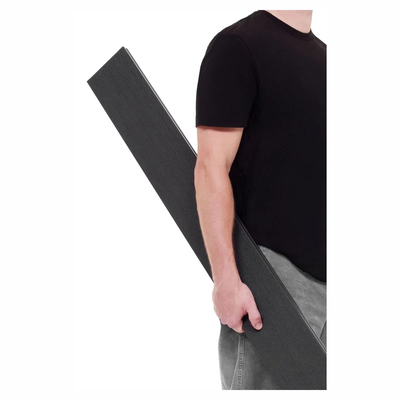 Planche de composite pour clôture de 1" x 5,3" x 6', noir charbon (4 unités)