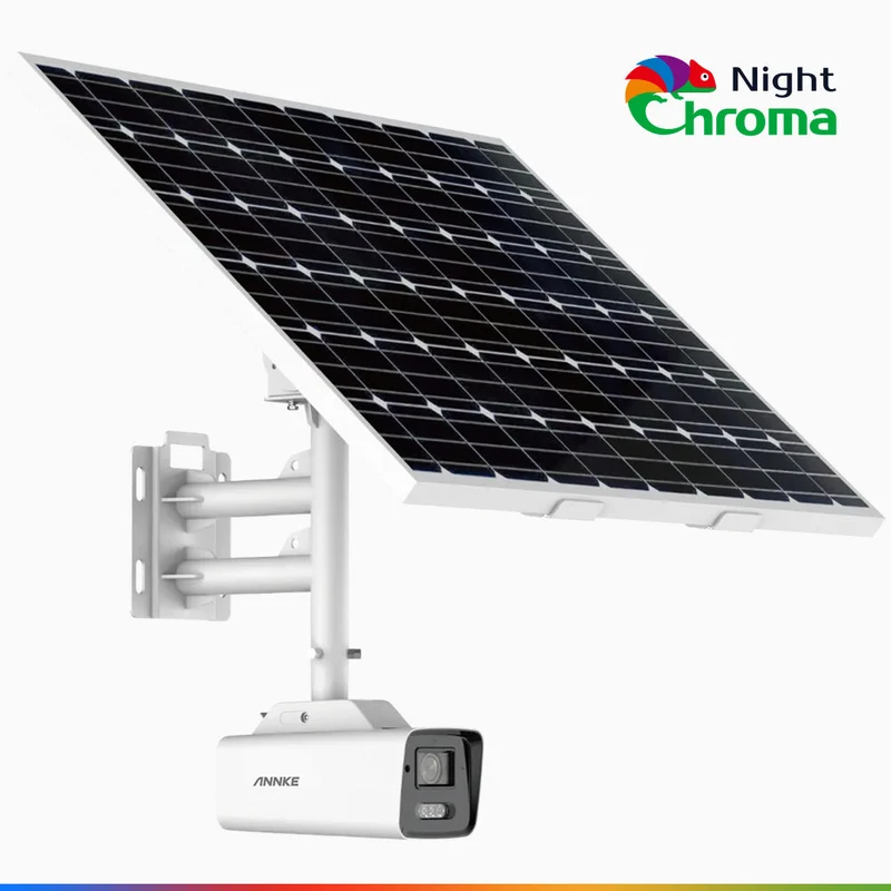 SCN800 - 4K 4G LTE Solar-Powered Outdoor Security Camera, Acme Color Night Vision, 100% Wire-Free, 80W Solar Panel, Built-in Battery, Human & Vehicle Detection, IP67, Heavy-Duty
