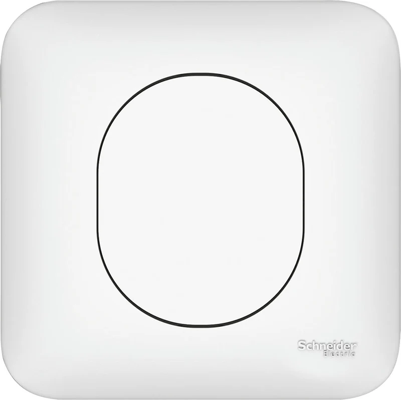 Obturateur avec plaque - blanc - Ovalis - Schneider