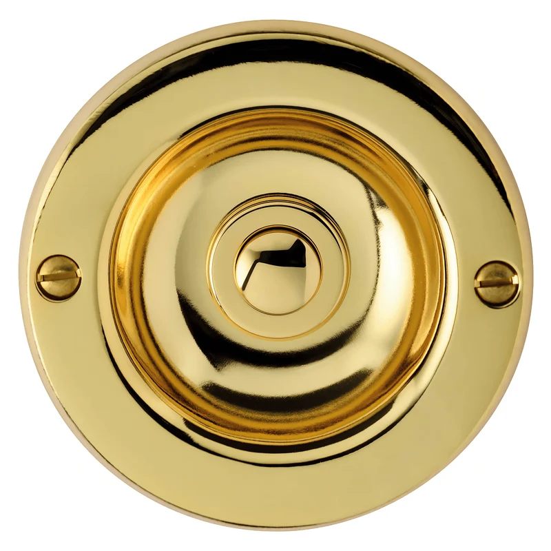 Sonnette filaire cloche acier doré