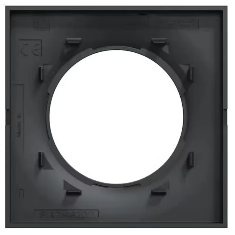 Plaque 1 poste anthracite horizontale/Verticale - Odace Styl - Schneider