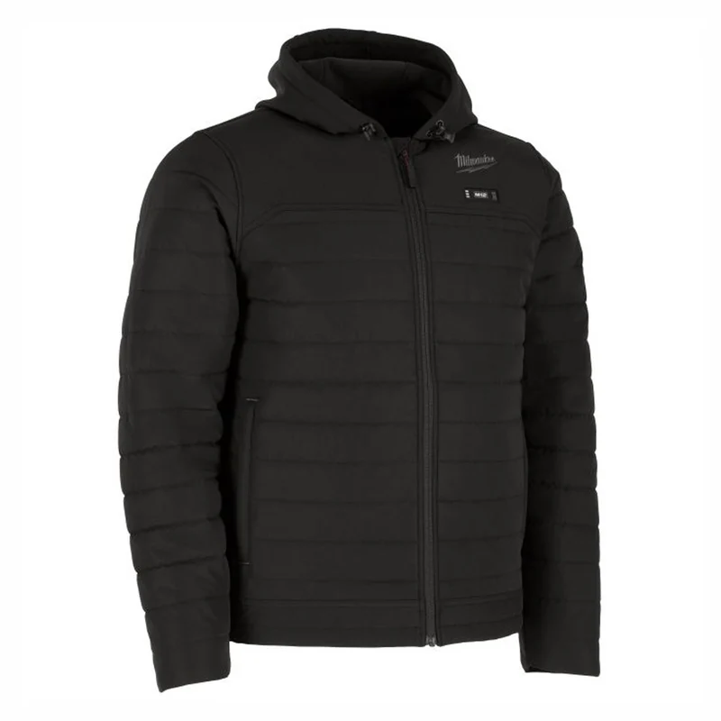 Veste chauffante matelassée M12 Axis, grand (noir)