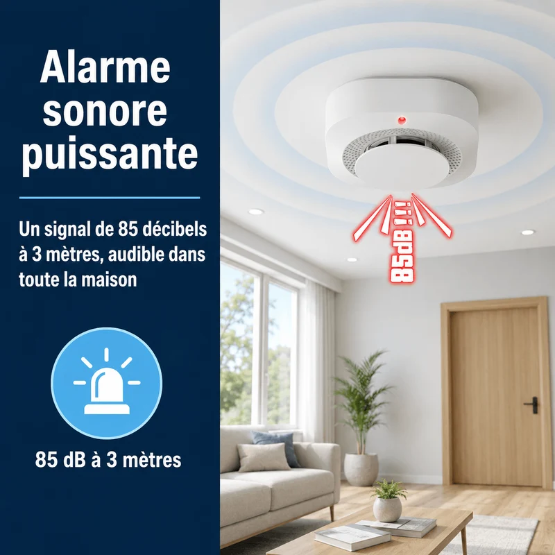 Détecteur de Fumée Sans Fil 433 MHz