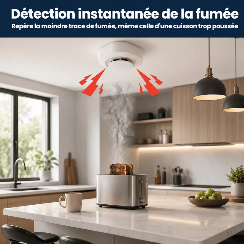 Détecteur de Fumée Sans Fil 433 MHz