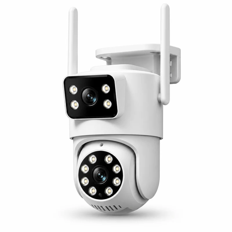Caméra Extérieure WiFi PTZ Double Objectif