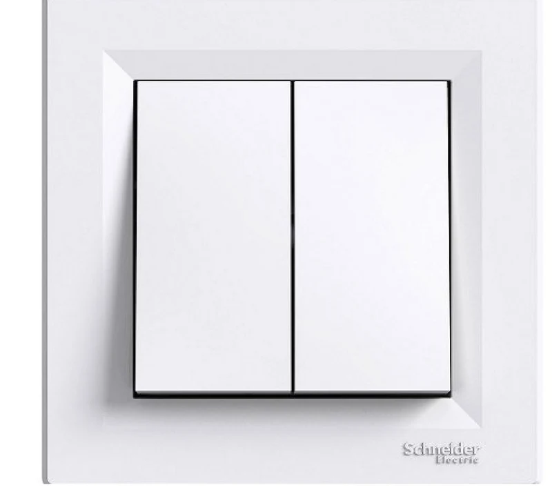 Double interrupteur va-et-vient Asfora 40mm - à encastrer - Schneider