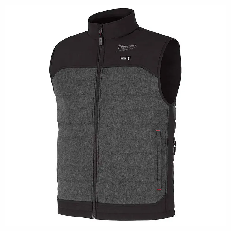 Gilet chauffant matelassé M12 Axis, moyen (gris)
