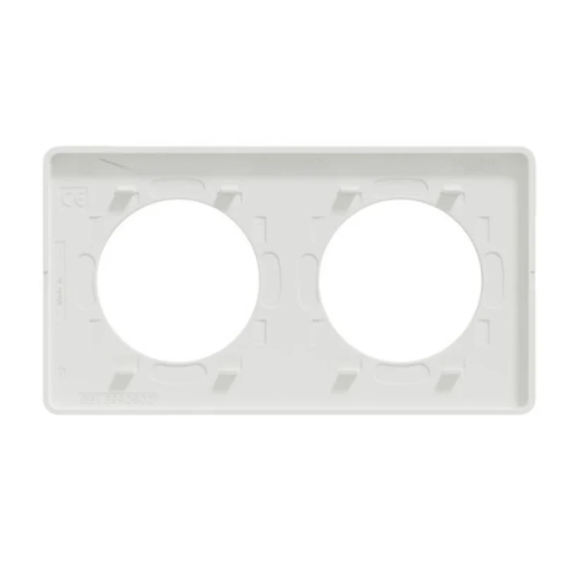 Plaque de finition 2 postes Odace Styl - translucide - Schneider