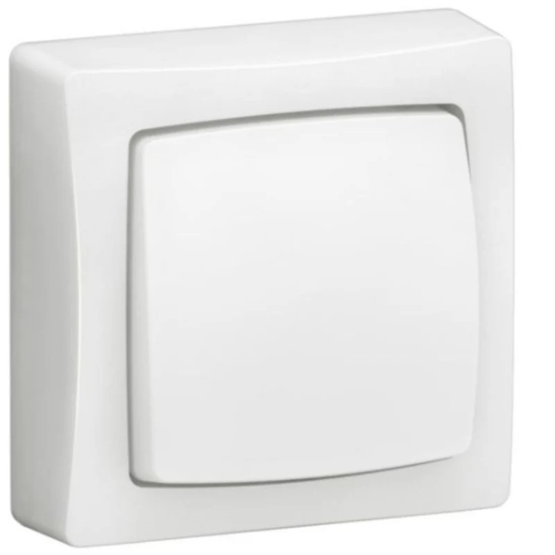 Interrupteur va-et-vient simple en saillie 2 modules 250V - Blanc - Legrand