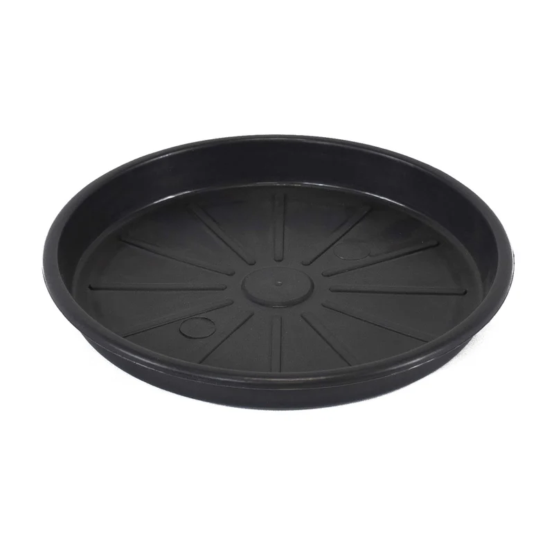 Soucoupe Terme plastique anthracite, 6''