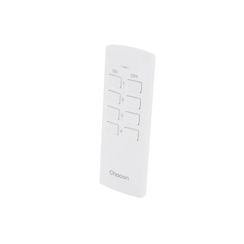 Set of two On/Off mini sockets and four-channel remote control